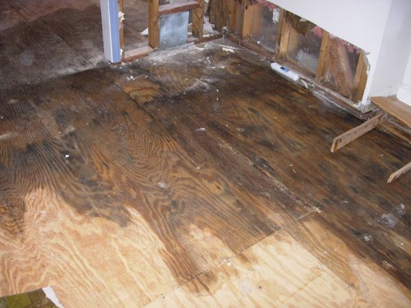 (Water damage)-(Floor water damage)